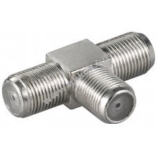 Goobay F-adapter T eloszt� dupla F-aljzat cink adapter aljzat