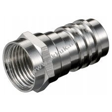 Goobay krimpelhet� F-csatlakoz� 7,0mm krimpadapter nikkelezett �rintkez�kkel