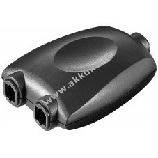 Goobay TOSLINK digit�lis audio eloszt� 1 bemenet 2 kimenet fekete
