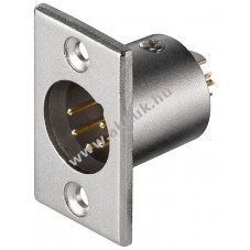 Goobay mikrofon be�p�t� XLR csatlakoz� 5 p�lus aranyozott �rintkez�kkel