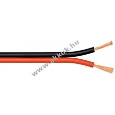 Goobay hangsz�r�k�bel 10m piros fekete 2 x 1,5 mm2 r�z