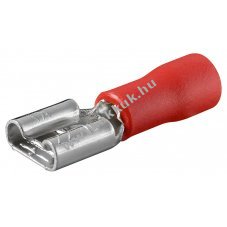 Goobay lapos csatlakoz� h�vely piros 6,4mm x 0,8mm 10 A-ig