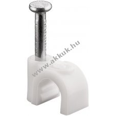 Goobay k�belbilincs 5mm feh�r 100db/csomag