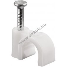 Goobay k�belbilincs 6mm feh�r 100db/csomag