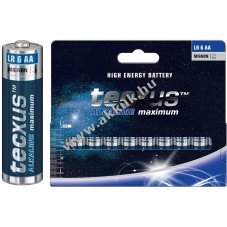 Tecxus LR6 AA (Mignon) alk�li-mang�n ceruza elem 10db/csomag