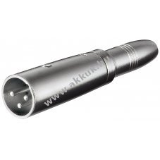 Goobay XLR 3 p�lus� csatlakoz� 6,35 mm-es jack aljzattal
