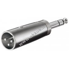 Goobay XLR-Adapter 1x XLR dug� 3 p�lus� 1x 6,35mm sztere� jack dug� 4 p�lus�