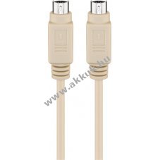 Goobay PS2 billenty�zet eg�r k�bel 2m Mini-DIN 6 t�s csatlakoz�