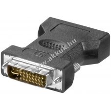 Goobay anal�g DVI-I/VGA adapter DVI-I-dual-link 24+5 pin VGA 15 p�lus� aljzat