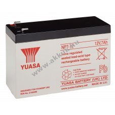 Yuasa NP7-12L 12V 7,0Ah Faston 6,35mm AGM �lom akku