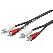 Goobay sztere� csatlakoz�k�bel 2x RCA (cinch) dug� 20m