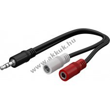 Goobay audio Y-k�bel adapter 3,5mm mono 0,2m
