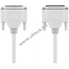 Goobay D-SUB 25 t�s hosszabb�t�k�bel 1 8m sz�rke