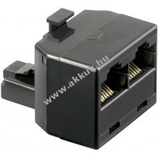 Goobay ISDN-T-Adapter RJ45-Stecker 2x RJ45-Buchse Ethernet-Splitter