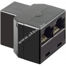 Goobay ISDN-T-Adapter RJ45 8P8C aljzat 2x RJ45 8P8C aljzattal