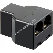 Goobay ISDN-T-Adapter RJ11 RJ14 6P4C 1x2 csatlakoz�
