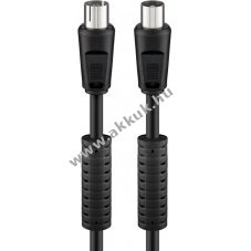 Goobay koaxi�lis antenna k�bel ferrittel 5m dupla �rny�kol�s