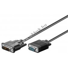 Goobay DVI-A VGA Full HD k�bel nikkelezett DVI-A csatlakoz� 2 m