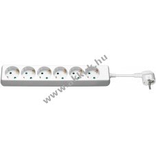 Goobay 6-fach Steckdosenleiste 3m Schutzkontakt Typ F CEE 7/3 feh�r