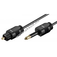Goobay Toslink optikai k�bel 3,5mm mini Toslink csatlakoz� 1m