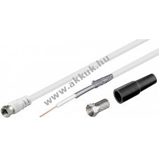 Goobay 100 dB koaxi�lis antennak�bel k�szlet dupla �rny�kol�s� LNB csatlakoz�val