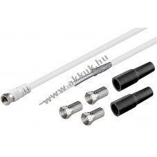 Goobay 100dB koaxi�lis antennak�bel szett dupla �rny�kol�s� LNB csatlakoz�val