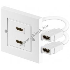 Goobay HDMI falialjzat 2x HDMI aljzat (A t�pus)