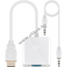 Goobay HDMI-VGA adapter HDMI csatlakoz� VGA 15 t�s aljzat