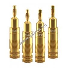 Pr�mium ban�ndug� adapter 6.0mm vezet�kez�shez, szerelhet� kivitel hangtechnikai c�lra