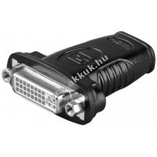 Goobay HDMI-DVI-I adapter HDMI aljzat DVI-I aljzat Dual-Link 24+5 t�