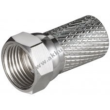 Goobay F-csatlakoz� 7,0mm nikkelezett �rintkez�kkel