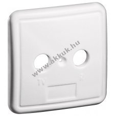 Goobay 2 lyuk� fedlap antennadobozhoz feh�r