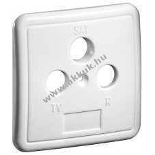 Goobay 3 lyukas antennaaljzat fedlap feh�r csavaros r�gz�t�ssel