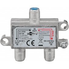 Goobay SAT-TV eloszt� F-csatlakoz�val antennak�belhez