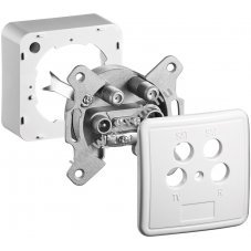 Goobay antennacsatlakoz� komplett k�szlet fed�llel �s kerettel DC �tvezet�ssel