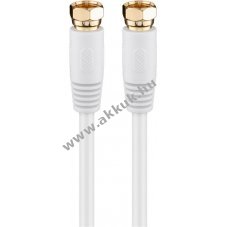 Goobay SAT antennak�bel 80dB dupla �rny�kol�s aranyozott F-csatlakoz�val
