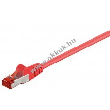 Goobay CAT 6 patchk�bel S/FTP piros LSZH 10Gbps RJ45 1m