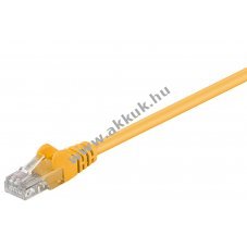 Goobay CAT 5e U/UTP patchk�bel s�rga 2x RJ45 10/100/1000 Mbit/s