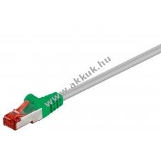 Goobay CAT 6 Crossover patchk�bel S/FTP PiMF 2xRJ45 sz�rke z�ld