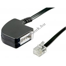 Goobay TAE-F aljzat RJ11 RJ14 telefon adapter 6P4C csatlakoz�val
