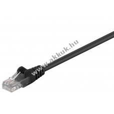 Goobay CAT 5e U/UTP k�bel 2x RJ45 CCA fekete