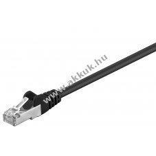 Goobay CAT 5e F/UTP h�l�zati k�bel 2x RJ45 10/100/1000 Mbit/s 1m fekete