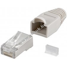Goobay RJ45 CAT 5e STP h�l�zati csatlakoz� hajl�t�sv�d�vel �s bevezet� seg�ddel