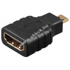 HDMI adapter micro HDMI dug� (Type D) HDMI aljzat (Type A), kompakt �talak�t�