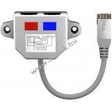Goobay LAN k�bel eloszt� Y-Adapter 1x 8 p�lus� 2x 4 p�lus� CAT 5