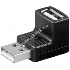 Goobay USB 2.0 A-t�pus� 90� adapter 2,5W 0,5A 480Mbit/s
