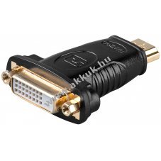 Goobay HDMI-DVI-D adapter HDMI dug� DVI-D aljzat Dual-Link 24+1 t�