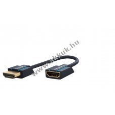 Clicktronic High-Speed HDMI adapter 0,1m sz�k TV fal t�vols�ghoz