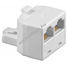 Goobay ISDN-T-Adapter RJ45-Stecker 2x RJ45-Buchse