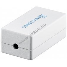 Goobay CAT 5e UTP h�l�zati csatlakoz� doboz 2x LAN k�belhez 100 MHz